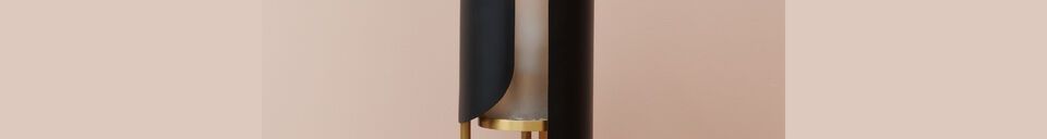 Material Details Moderna black and gold metal table lamp