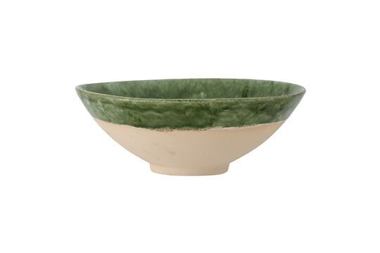 Moez green stoneware bowl Clipped