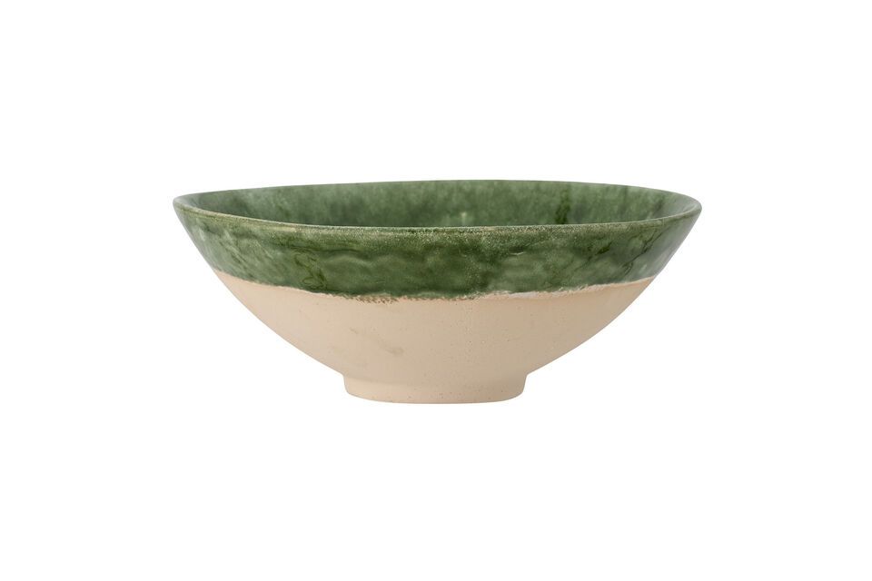 Moez green stoneware bowl Bloomingville