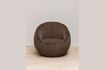 Miniature Moka brown polyester armchair 3