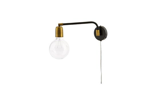 Molecular black brass wall light Clipped