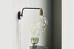 Miniature Molecular black brass wall light 2