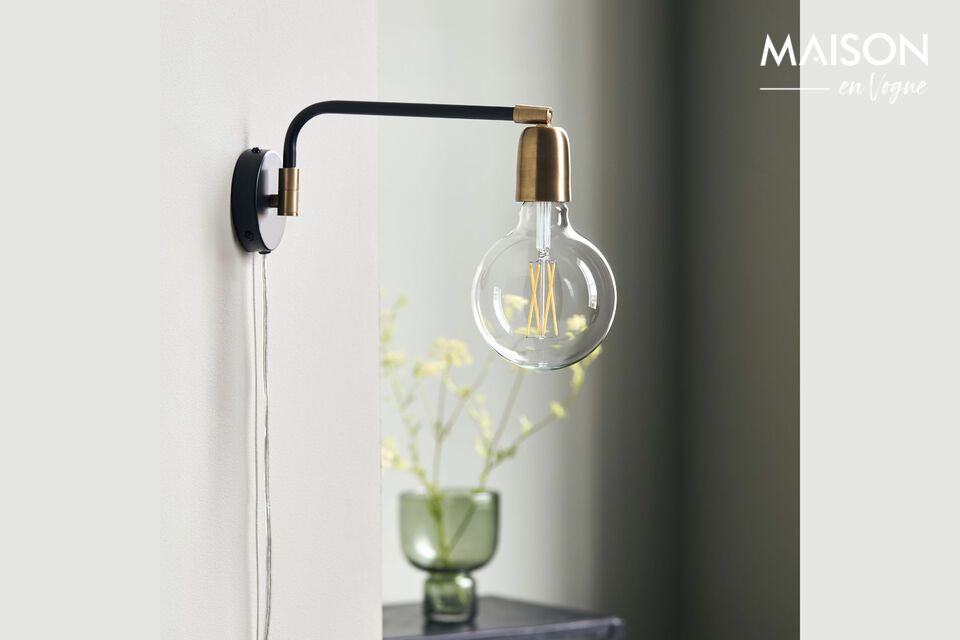 Elegantly illuminate black brass.