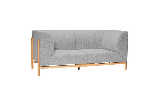 Moment grey oak 2-seater sofa Clipped