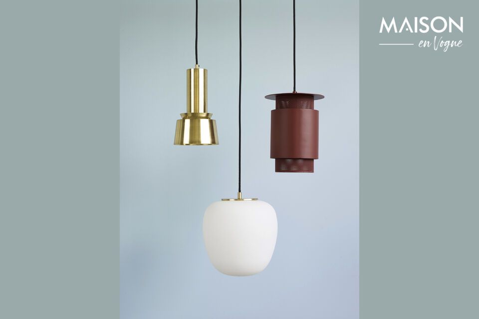 The Mono brown metal lamp is an example of minimalist design combined with practical functionality