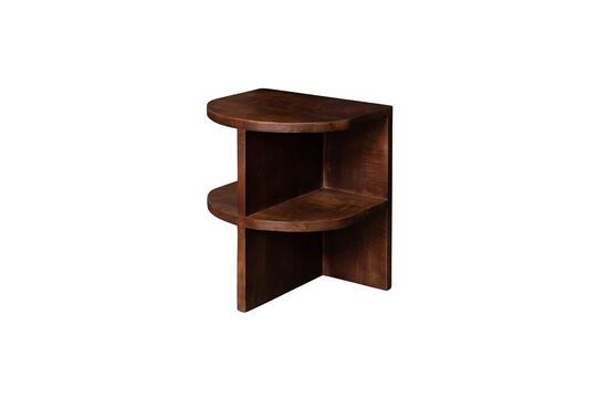 Moore dark wood side table Clipped