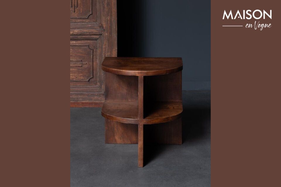 Moore dark wood side table Chehoma