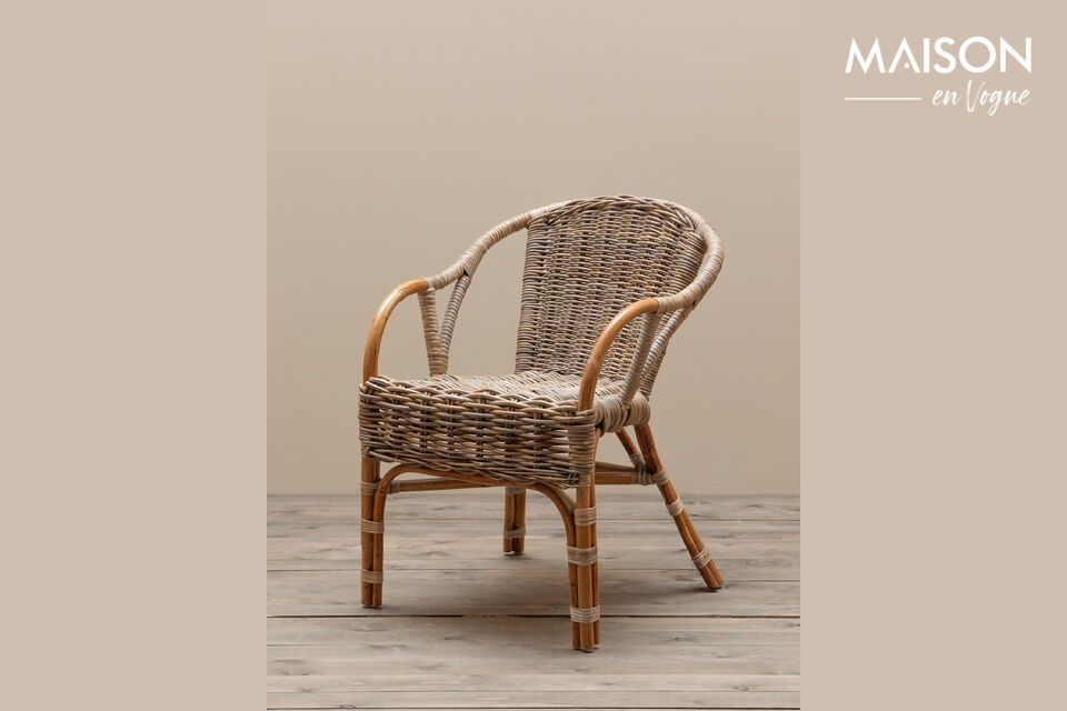 Moorea beige rattan chair Chehoma