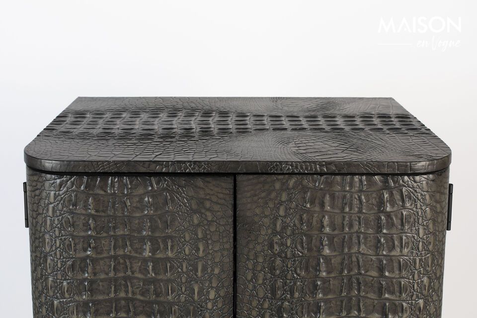 Morgana Croc grey wooden chest of drawers - 11