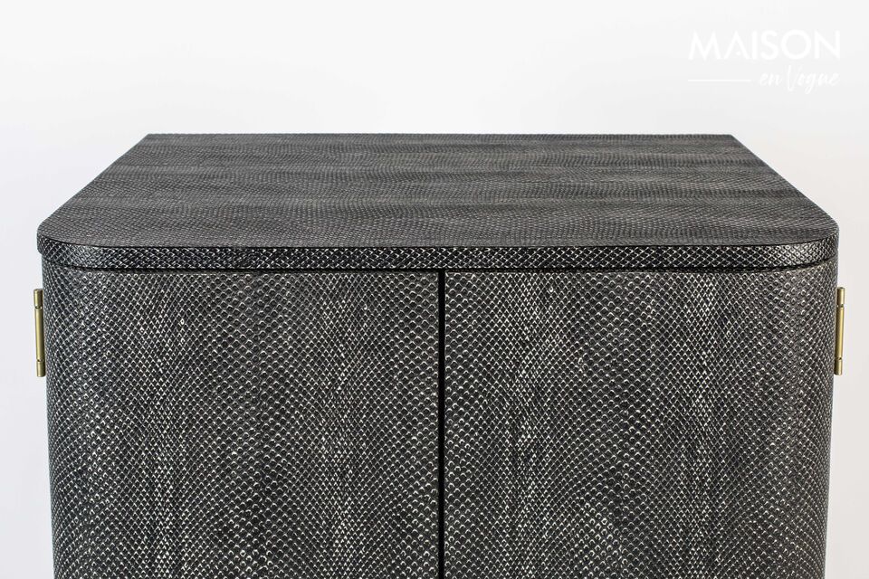 Morgana Snake grey wooden chest of drawers - 7