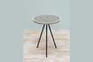 Miniature Mosaic black and white metal side table 1