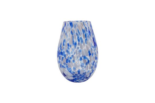 Mote blue glass vase Clipped