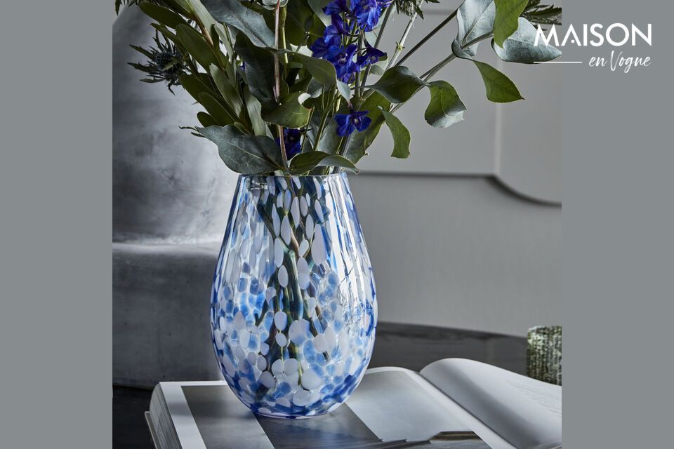 Elegance and freshness for your home with our blue vase.