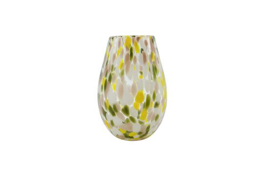 Mote yellow glass vase Clipped