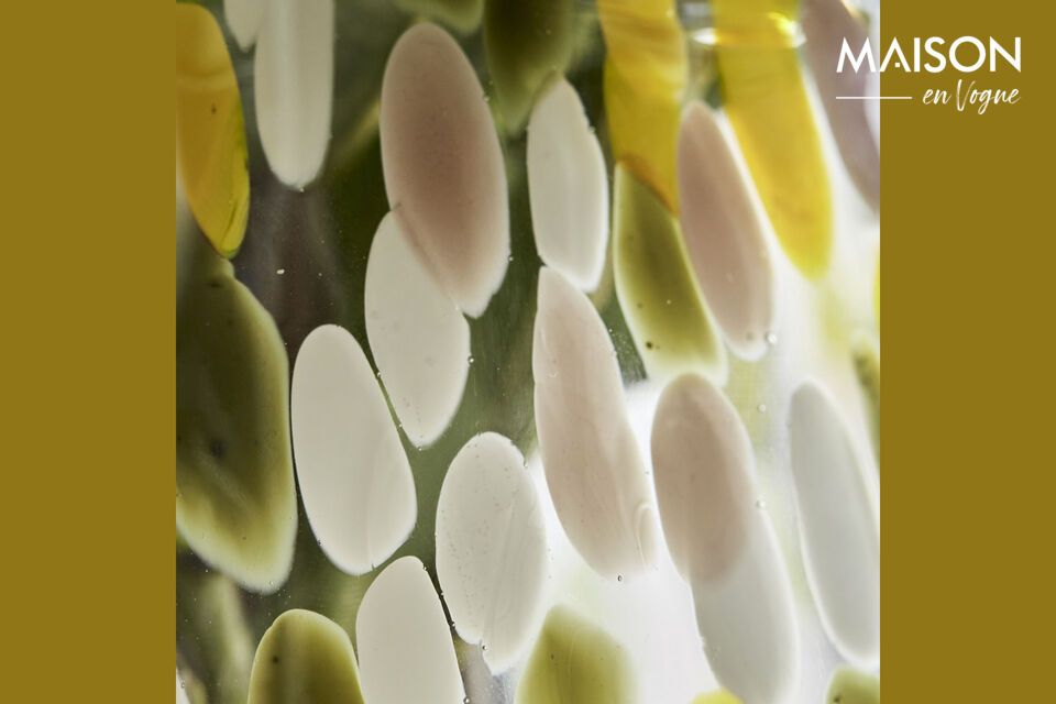 Discover the Mote yellow glass vase, designed to bring a touch of light and freshness to your home