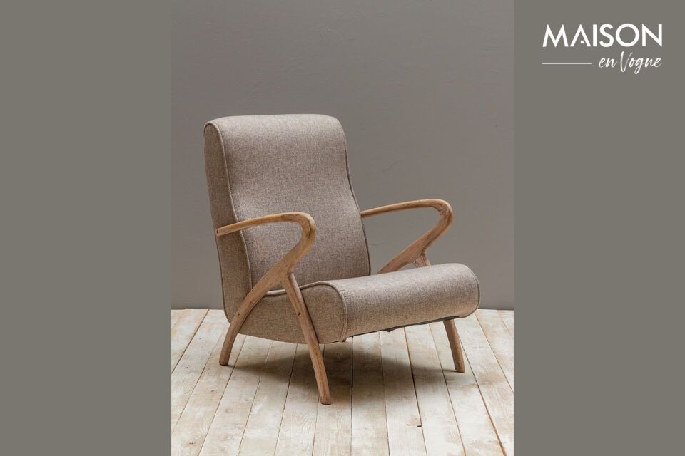 Mozet light oak armchair Chehoma