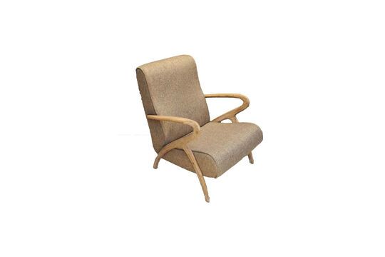 Mozet light oak armchair Clipped