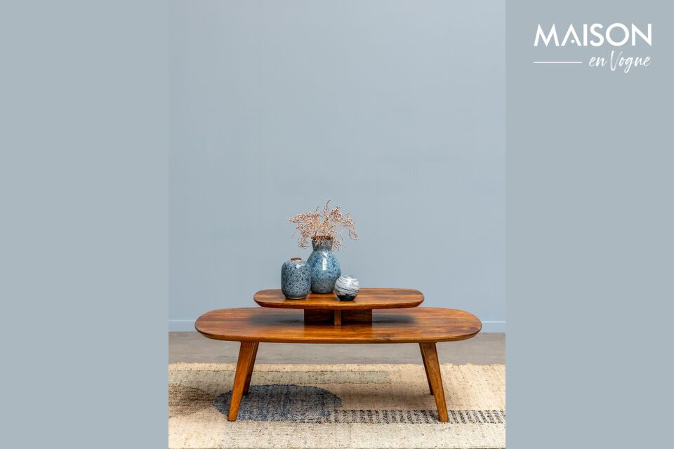 Elegance and durability with our mango coffee table.