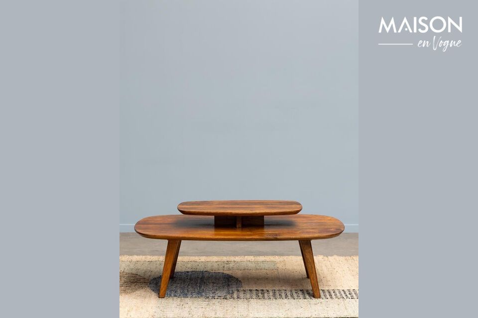 Mulder dark wood coffee table Chehoma