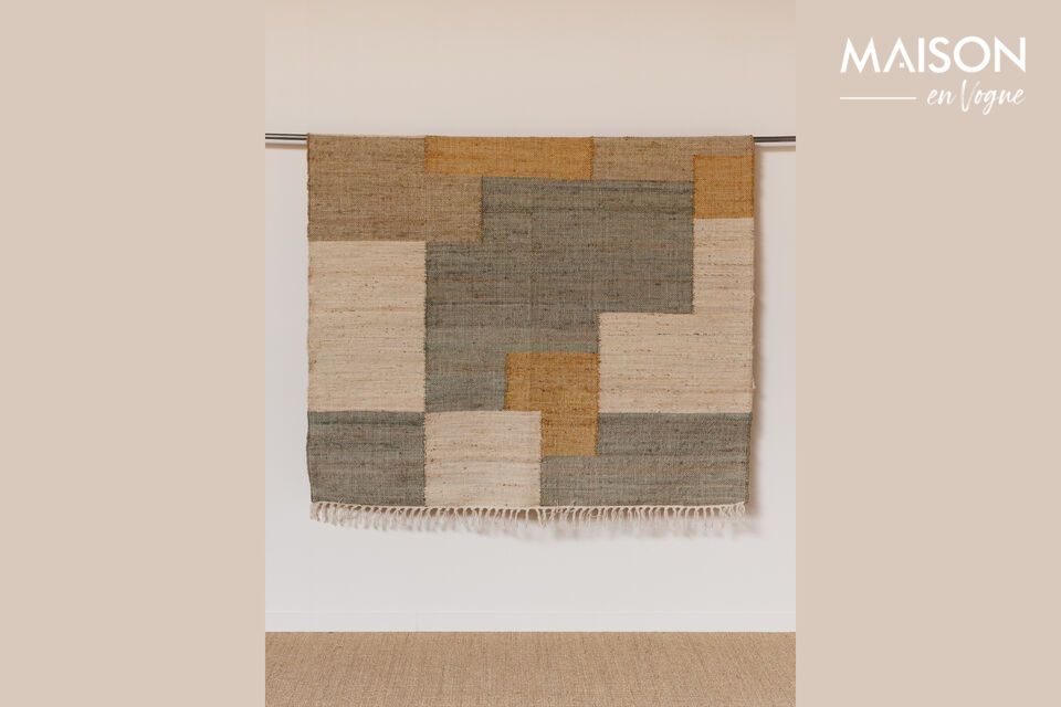 Elegance and comfort with our multicolored cotton rug.