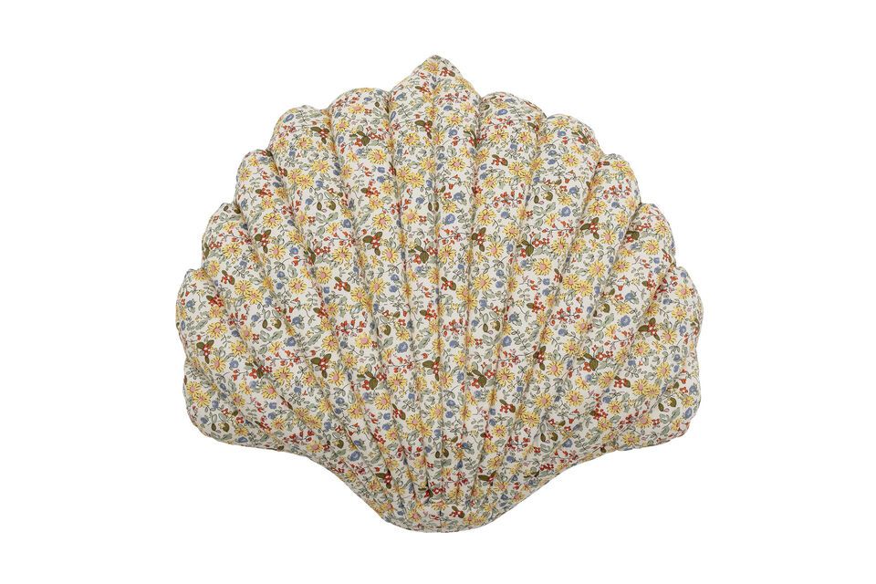 Multicolored fabric cushion Fro Bloomingville