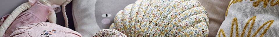 Material Details Multicolored fabric cushion Fro