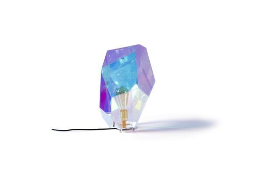 Multicolored iron table lamp Diamond Clipped