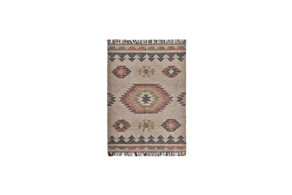 Multicolored jute rug 200x140 cm Metri House Doctor