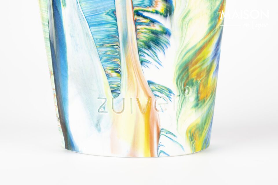 Multicoloured resin vase 30 cm Conic - 4