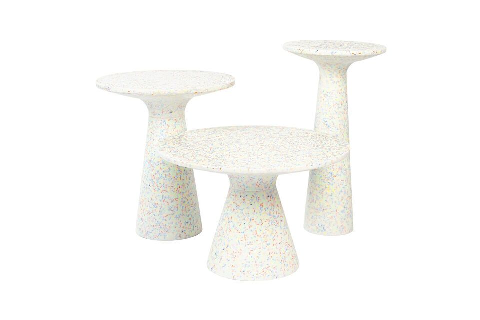 Multicoloured terrazzo coffee table Victoria - 4