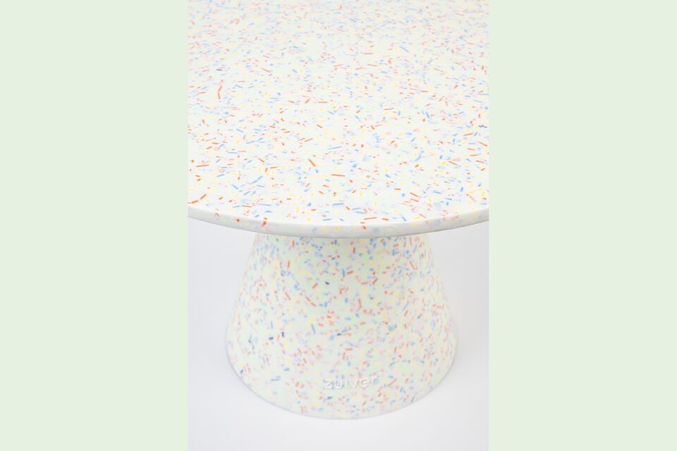 Multicoloured terrazzo coffee table Victoria - 6