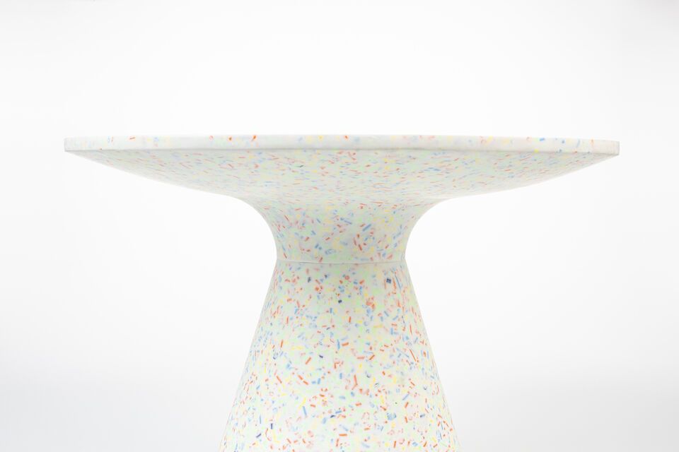 Multicoloured terrazzo coffee table Victoria - 8