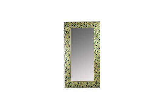 Multicoloured wooden mirror Meena Clipped