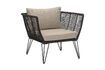 Miniature Mundo black metal lounge chair 1