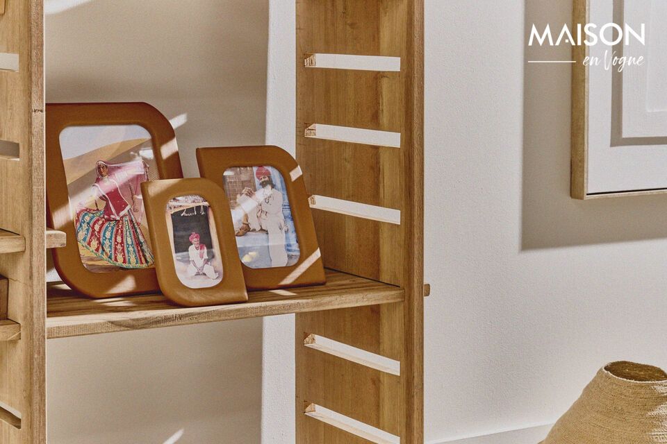 Introduce a touch of rustic elegance and functionality to your home with the Murcia small wall shelf