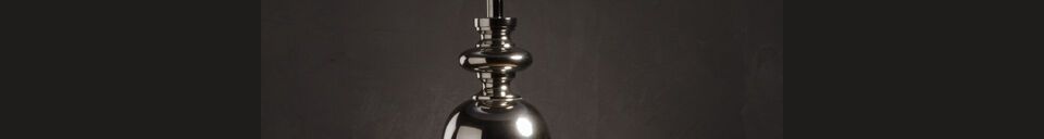 Material Details Muse silver aluminum table lamp