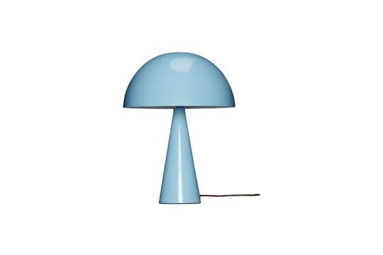 Mush table lamp in light blue metal Clipped