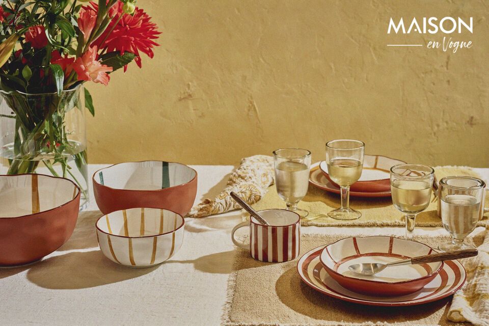 Introduce a touch of color and elegance to your table with our finely crafted