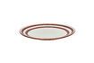 Miniature Mykonos dark orange porcelain dinner plate 1