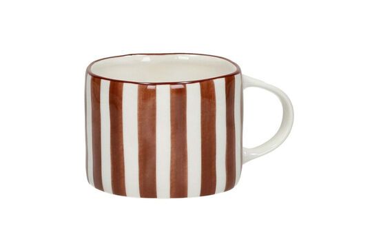 Mykonos dark orange porcelain mug Clipped