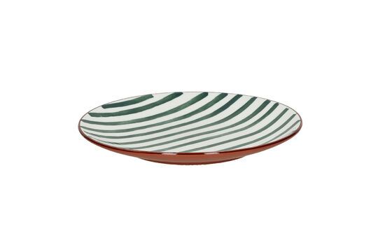 Mykonos green porcelain dessert plate Clipped