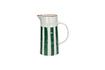 Miniature Mykonos green porcelain pitcher 1