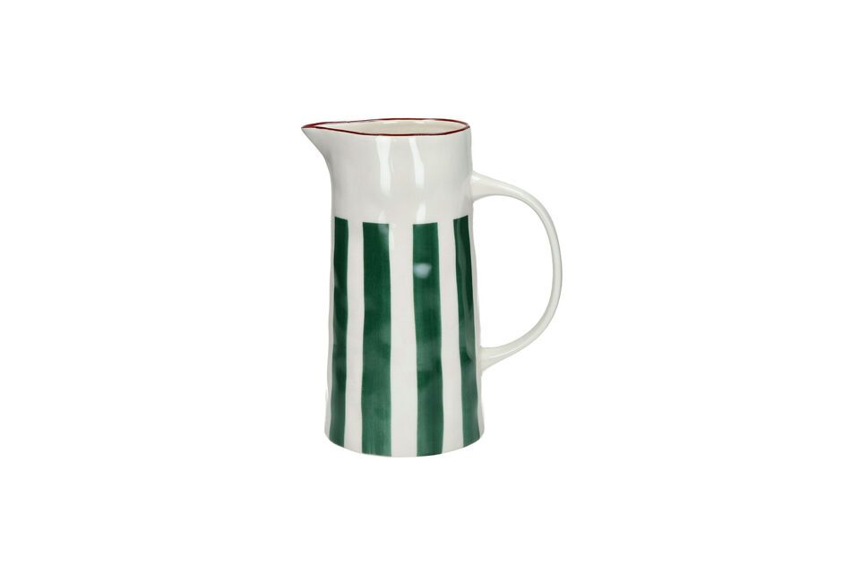 Mykonos green porcelain pitcher Pomax