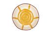 Miniature Mykonos yellow porcelain salad bowl 1