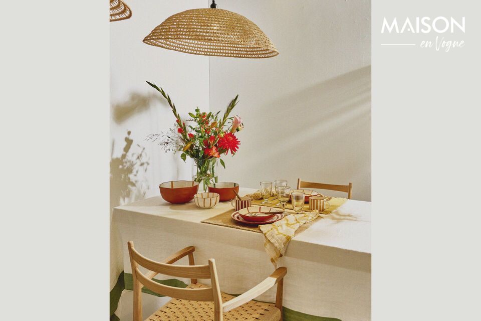 Discover the simple elegance of the Mykonos Yellow Porcelain Soup Bowl