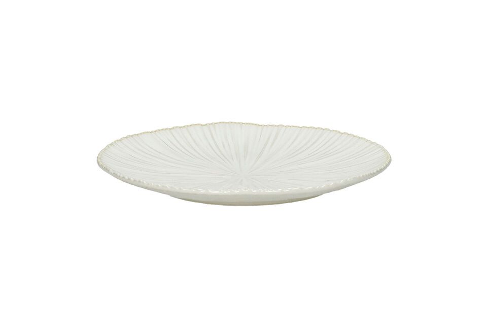 Mysa white porcelain dessert plate Pomax