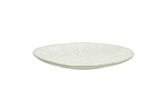 Mysa white porcelain dinner plate Clipped