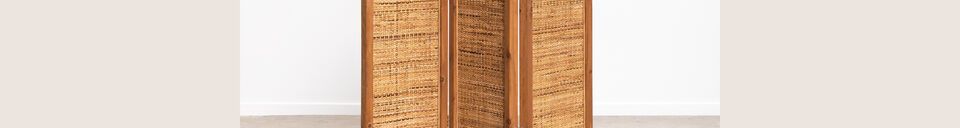 Material Details Namaste brown rattan screen