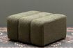 Miniature Nasrine green fabric pouffe 5