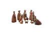 Miniature Nativity figurine in multicolored resin 3